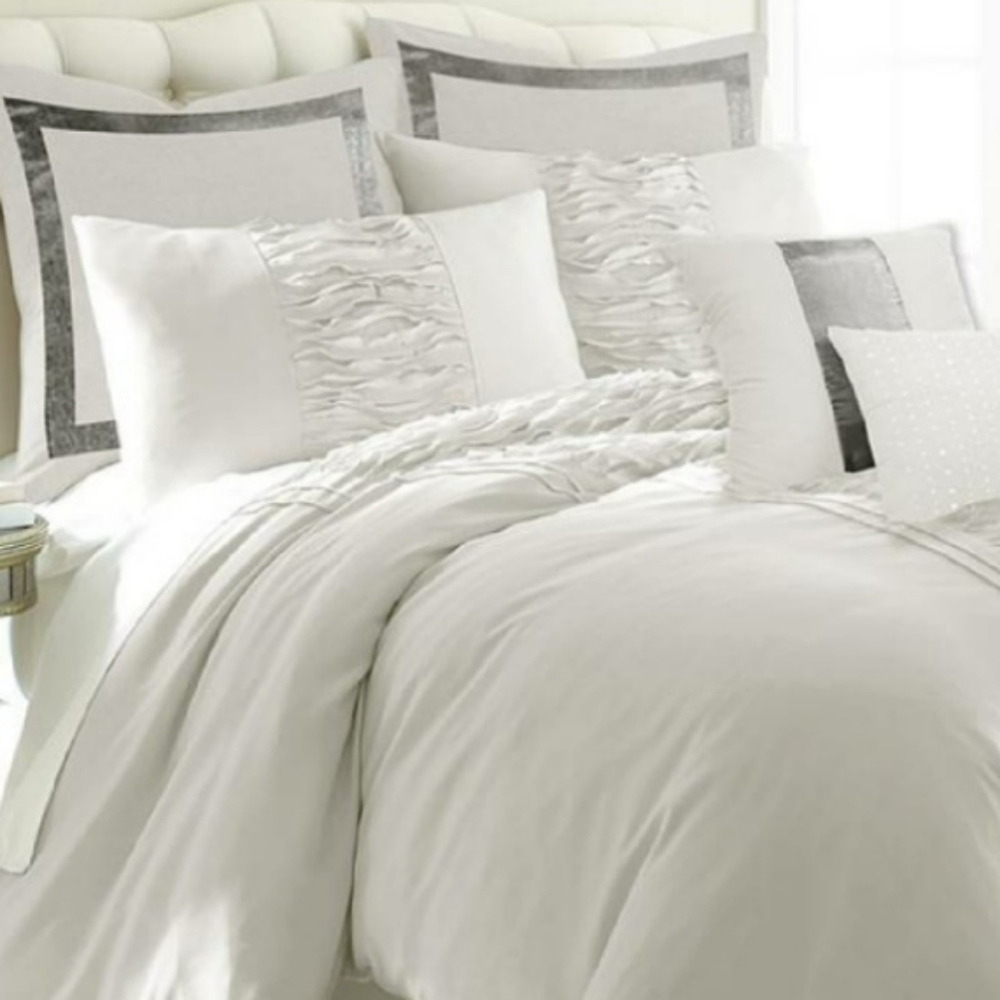 Marylin Home Collection 7PC Ruffle Embellished Overfilled Comforter Set